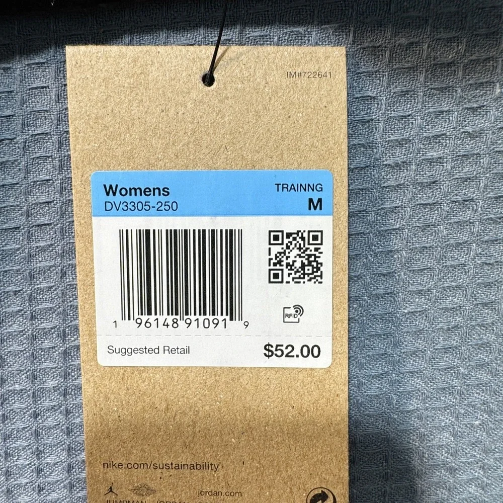 Jordan Essential Asymmetrical Sports Bra Womens M Tan